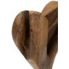 Mauro Ferretti scultura cuore teak 15x10x35 cm marrone