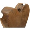 Mauro Ferretti scultura cuore teak 15x10x35 cm marrone