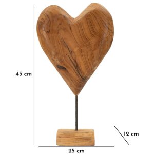 Mauro Ferretti scultura Dobu in teak 25x12x45 cm marrone