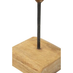 Mauro Ferretti scultura Dobu in teak 25x12x45 cm marrone