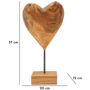 Mauro Ferretti scultura Dobu in legno di teak 20x12x37 cm marrone