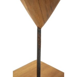 Mauro Ferretti scultura Dobu in legno di teak 20x12x37 cm marrone
