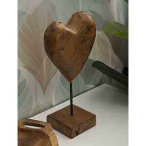 Mauro Ferretti scultura Dobu in legno di teak 20x12x37 cm marrone