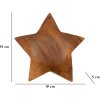 Mauro Ferretti stella decorativa in teak Ø19x5 cm marrone
