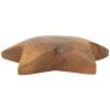 Mauro Ferretti stella decorativa in teak Ø19x5 cm marrone
