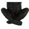 Mauro Ferretti scimmia decorativa Ø23x31,5 cm nero oro lucido