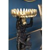 Mauro Ferretti scimmia decorativa Ø23x31,5 cm nero oro lucido