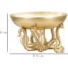 Mauro Ferretti ciotola decorativa polpo in poliresina Ø30x18 cm oro lucido