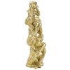Mauro Ferretti figurina decorativa torre scimmia Ø10,5x30 cm oro lucido
