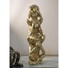 Mauro Ferretti figurina decorativa torre scimmia Ø10,5x30 cm oro lucido