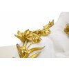 Mauro Ferretti scultura decorativa leopardo 53x21,5x24 cm oro bianco lucido