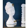 Mauro Ferretti Busto Buddha 21,5x16x35 cm oro bianco lucido
