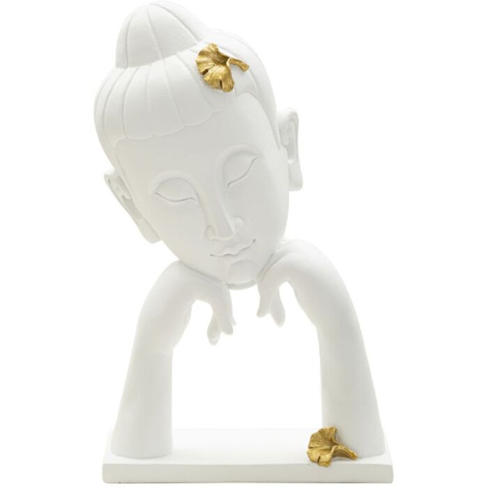 Mauro Ferretti Busto di Buddha 21,5x13x36 cm in oro bianco