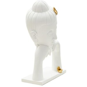 Mauro Ferretti Busto di Buddha 21,5x13x36 cm in oro bianco