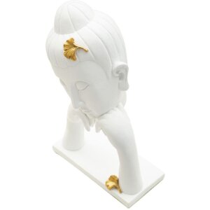 Mauro Ferretti Busto di Buddha 21,5x13x36 cm in oro bianco