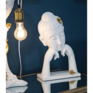 Mauro Ferretti Busto di Buddha 21,5x13x36 cm in oro bianco