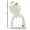 Mauro Ferretti Busto di Buddha 21,5x13x36 cm in oro bianco