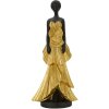 Mauro Ferretti figura donna 14,5x10x33 cm nero oro
