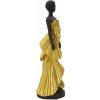Mauro Ferretti figura donna 14,5x10x33 cm nero oro