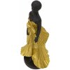 Mauro Ferretti figura donna 14,5x10x33 cm nero oro