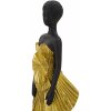 Mauro Ferretti figura donna 14,5x10x33 cm nero oro