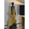 Mauro Ferretti figura donna 14,5x10x33 cm nero oro