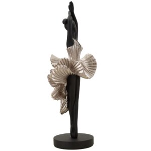 Mauro Ferretti figura di ballerina 17x14x43 cm nero argento