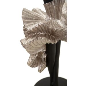 Mauro Ferretti figura di ballerina 17x14x43 cm nero argento