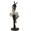 Mauro Ferretti figura di ballerina 17x14x43 cm nero argento