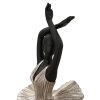 Mauro Ferretti figura di ballerina 17x14x43 cm nero argento