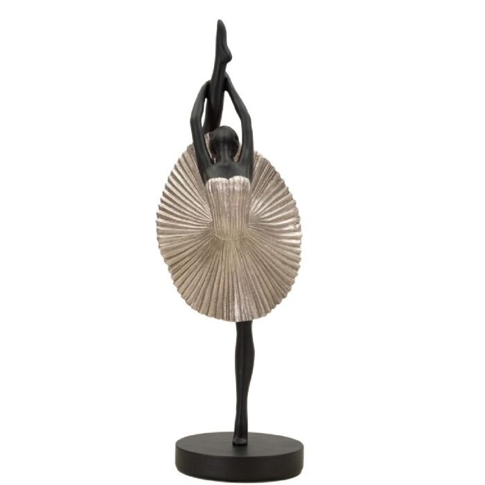Mauro Ferretti figura di ballerina 14x14x42,5 cm nero argento