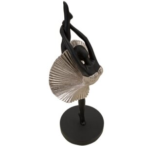 Mauro Ferretti figura di ballerina 14x14x42,5 cm nero argento