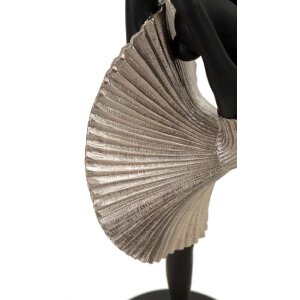Mauro Ferretti figura di ballerina 14x14x42,5 cm nero argento