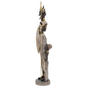 Mauro Ferretti Figura Masai con bambino 11,5x8,5x46 cm