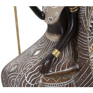 Mauro Ferretti Masai coppia di figure 16,5x11,5x38 cm