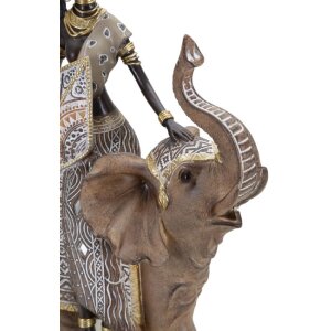 Mauro Ferretti Masai con elefante 22,5x12x32,5 cm
