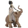Mauro Ferretti Masai con elefante 22,5x12x32,5 cm