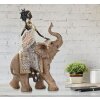 Mauro Ferretti Masai con elefante 22,5x12x32,5 cm