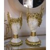 Mauro Ferretti Atena con corona alata 17,5x17x38 oro bianco