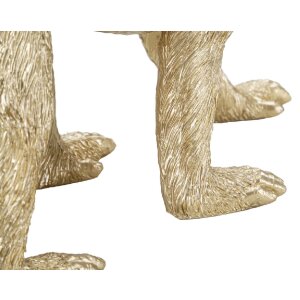 Mauro Ferretti scimmia decorativa con bambino 29,5x11,5x18,5 oro