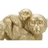 Mauro Ferretti scimmia decorativa con bambino 29,5x11,5x18,5 oro
