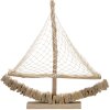 Mauro Ferretti barca a vela decorativa 45x7x45 naturale