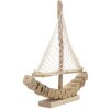 Mauro Ferretti barca a vela decorativa 45x7x45 naturale