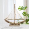 Mauro Ferretti barca a vela decorativa 45x7x45 naturale