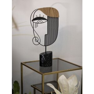 Mauro Ferretti scultura Picassy 24x8,5x49 nero naturale
