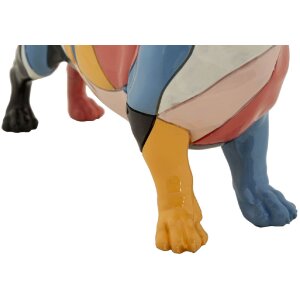 Mauro Ferretti Scultura Bassotto Rubic 32,5x9,7x20,5 cm multicolore