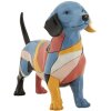 Mauro Ferretti Scultura Bassotto Rubic 32,5x9,7x20,5 cm multicolore