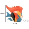 Mauro Ferretti scultura pesce Rubic 28x8x25 cm multicolore