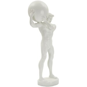 Mauro Ferretti scultura Atlas 18x12.5x50 bianco