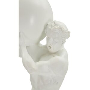 Mauro Ferretti scultura Atlas 18x12.5x50 bianco